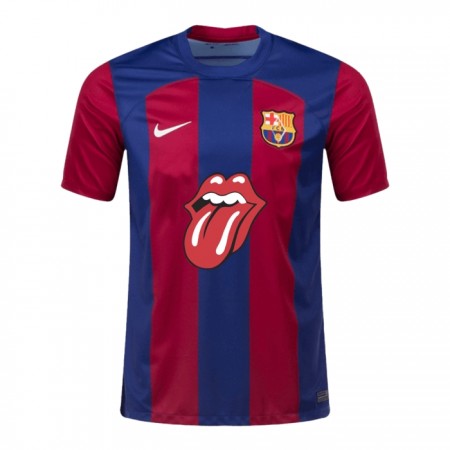 FC Barcelona x Rolling Stones Special Hjemmebanesæt 2023-24 Kortærmet